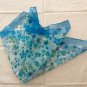 Gift 23" Chiffon Neck Head Scarf Wrap Blue Stars ~ Fast Delivery as Air Lettermail