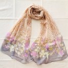 100% Silk feeling Chiffon Scarf Floral Oblong Rectangle ~ Fast Delivery as Air Lettermail 100% Silk feeling Chiffon Scarf Floral Oblong Rectangle ~ Fast Delivery as Air Lettermail