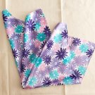 20" Silk Feel Square Scarf Wrap Pink Blue Floral ～ Fast Delivery as Air Lettermail