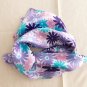 20" Silk Feel Square Scarf Wrap Pink Blue Floral &iuml;&frac12;� Fast Delivery as Air Lettermail