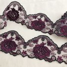 2.36" x 1.36 yds Lace Trim Embroidered Floral Mesh Tulle Purple ~ Fast Delivery as Air Lettermail 2.36" x 1.36 yds Lace Trim Embroidered Floral Mesh Tulle Purple ~ Fast Delivery as Air Lettermail
