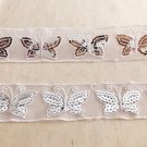 1.4" x 1.87 yds Lace Trim Butterflies & Sequins Embroidered ~ Fast Delivery as Air Lettermail 1.4" x 1.87 yds Lace Trim Butterflies & Sequins Embroidered ~ Fast Delivery as Air Lettermail