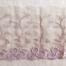 5.5" x 1.1 yds Lace Trim Cotton Embroidered Floral ～ Fast Delivery as Air Lettermailg