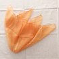 20" Silk Blend Square Scarf Wrap Solid Orange Gift ï½ Fast Delivery as Air Lettermail