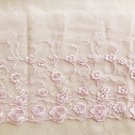 5.6" x 1 yd Lace Trim Embroidered Floral Peach ～ Fast Delivery as Air Lettermail