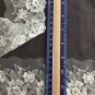 3" x 1.1 yds Lace Trim Embroidered Violet White Floral Mesh ~ Fast Delivery as Air Lettermail