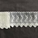 3.1" x 1.6 yds Lace Trim Embroidered Floral White ～ Fast Delivery as Air Lettermail