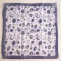 22" Chiffon Neck Head Scarf Wrap Blue Circles Gift ~ Fast Delivery as Air Lettermail