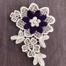 3.2" x 3.5" Floral Patch Embroidered Appliqué White Purple ~ Fast Delivery as Air Lettermail 3.2" x 3.5" Floral Patch Embroidered Appliqué White Purple ~ Fast Delivery as Air Lettermail