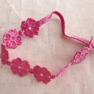 9.8" x 0.7" Floral Bracelet Patch Appliqué Pink ～ Fast Delivery as Air Lettermail