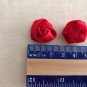 2 pcs 0.8" to 1" Rose Cloth Button 3D - Choose 1 from 11 Colours &iuml;&frac12;� Fast Delivery as Air Lettermail