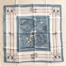 20" Neck Head Scarf Wrap "Blooming Flowers Garland" ～ Fast Delivery as Air Lettermail