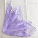 21" Silk Feeling Chiffon Scarf Wrap Violet ～ Fast Delivery as Air Lettermail