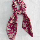 Floral Headband Retro Head Rope with Ribbon Silk Hair Ring Headgear Red Scrunchie ~ Fast Shipping Floral Headband Retro Head Rope with Ribbon Silk Hair Ring Headgear Red Scrunchie ~ Fast Shipping