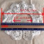 White Collar Floral Appliqué Patch ~ Fast Delivery as Air Lettermail