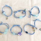 7-pc Set Elastic Hair Rope Beads Star Diamond Dinosaur Stretch Hand-Made Crystal