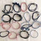16-pc Set Elastic Hair Rope Beads Flower Stretch Hand-Made Crystal Multi-Color 16-pc Set Elastic Hair Rope Beads Flower Stretch Hand-Made Crystal Multi-Color