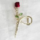 1 pc Alloy Tulip Clip Hair Clip Shark Clip Red Rose Golden Fashion ~ Local Pickup 1 pc Alloy Tulip Clip Hair Clip Shark Clip Red Rose Golden Fashion ~ Local Pickup