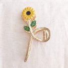 1 pc Alloy Sunflower Clip Hair Clip Shark Clip Fashion Yellow Golden ~ Pickup 1 pc Alloy Sunflower Clip Hair Clip Shark Clip Fashion Yellow Golden ~ Pickup