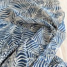 40" x 61" Striped Blue Jacquard Satin Chiffon Fabric For Dress