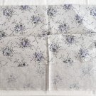 18.9" x 37.4" Floral Fabric Cotton Linen For Handmade Bag Purse