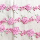 1.6" x 1 yd Embroidery Lace Trim Water-Soluble Lace Embellishment Clothes Accessories