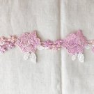 1.6" x 1 yd Embroidery Lace Trim Water-Soluble Lace Embellishment Clothes Accessories