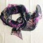 40" x 30" Silk Scarf Wrap Shawl Rectangle Floral Dongfeng Yarn ~ Fast Shipping