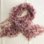 41" x 30" Silk Scarf Wrap Shawl Rectangle Yellow Floral Dongfeng Yarn ~ Fast Shipping