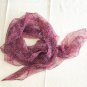 40" x 30" Silk Scarf Wrap Shawl Rectangle Red Floral Dongfeng Yarn ~ Fast Shipping