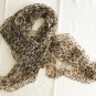 41" x 31" Silk Scarf Wrap Shawl Rectangle Leopard Dots Dongfeng Yarn ~ Fast Shipping