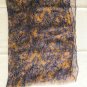 40" x 30" Silk Scarf Wrap Shawl Rectangle Yellow Floral Dongfeng Yarn ~ Fast Shipping