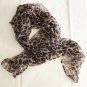 39" x 31" Silk Scarf Wrap Shawl Rectangle Leaves Dongfeng Yarn ~ Fast Shipping