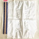 100% Silk Fabric White Crepe Satin Plain White Odd Bits of Cloth Handmade ~ Fast Shipping