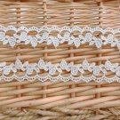 0.98" x 1 yd Embroidery Lace Trim Water-Soluble Lace Floral Eyelet Embellishment