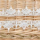1.4" x 1 yd Embroidery Lace Trim Water-Soluble Lace Eyelet Bow Knot Embellishment