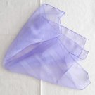 20" Silk Feeling Chiffon Scarf Wrap Violet ～ Fast Delivery as Air Lettermail