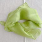 Gift 20" Silk Feeling Scarf Wrap Green ～ Fast Delivery as Air Lettermail