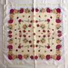 Gift 22'' Silk Feeling Chiffon Neck Head Scarf Wrap "Roses Garlands" - Fast Shipping