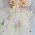 1.7 x 1 yd Mesh with Embroidery Flowers with Butterflies Violet Fabric For Dress 1.7 x 1 yd Mesh with Embroidery Flowers with Butterflies Violet Fabric For Dress
