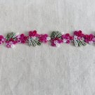 0.79" x 1 yd Water-Soluble Embroidery Trim Red Flowers Green Leaves Patches 0.79" x 1 yd Water-Soluble Embroidery Trim Red Flowers Green Leaves Patches