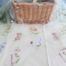 1.6x 1yd Embroidery Flowers Butterflies on Mesh Green Fabric For Dress 1.6x 1yd Embroidery Flowers Butterflies on Mesh Green Fabric For Dress