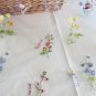 1.6x 1yd Embroidery Flowers Butterflies on Mesh Blue Fabric For Dress