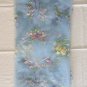 1.6x 1yd Embroidery Flowers Butterflies on Mesh Blue Fabric For Dress