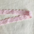 0.67” x 2.41 yds Pink Lace Trim Floral Elastic Stretch Beautiful 0.67” x 2.41 yds Pink Lace Trim Floral Elastic Stretch Beautiful