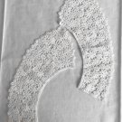 1 pair 6.89" x 8.11" Collar White Embroidered Floral Patch ～ Fast Delivery as Air Lettermail