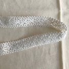 0.98" x 1.1 yds White Crocheted Cotton Trim ~ Fast Delivery as Air Lettermail