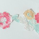 1 pc 3.54” x 23.23” Collar Patch Trim Floral Colourful Appliqué