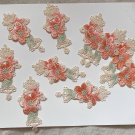 1 pc 2.17” x 4.33” Floral Patch Appliqué Light Orange Ivory Light Blue 1 pc 2.17” x 4.33” Floral Patch Appliqué Light Orange Ivory Light Blue