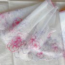 7.56” x 1 yd Light Pink Violet White Floral Lace Trim Scalloped 7.56” x 1 yd Light Pink Violet White Floral Lace Trim Scalloped